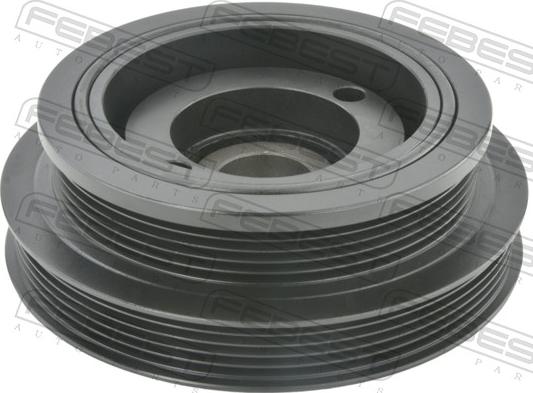 Febest TDS-1CDFTV - Ремінний шків, колінчастий вал autocars.com.ua