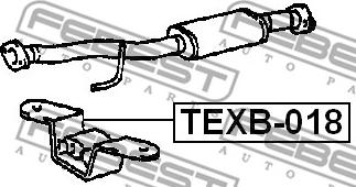 Febest TEXB-018 - Кронштейн autocars.com.ua