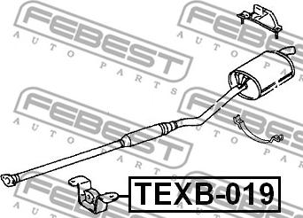 Febest TEXB-019 - Кронштейн autocars.com.ua