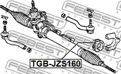 Febest TGB-JZS160 - Підвіска, кермове управління autocars.com.ua