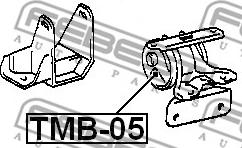 Febest TMB-05 - Подушка, підвіска двигуна autocars.com.ua