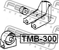 Febest TMB-300 - Подушка, підвіска двигуна autocars.com.ua