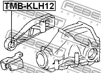 Febest TMB-KLH12 - Опора, дифференциал avtokuzovplus.com.ua