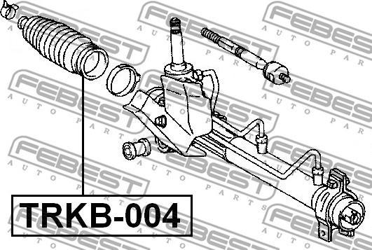 Febest TRKB-004 - Пильовик рульової рейки autocars.com.ua