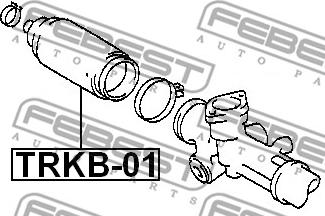 Febest TRKB-01 - Пильовик рульової рейки autocars.com.ua