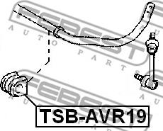 Febest TSB-AVR19 - Втулка, стабілізатор autocars.com.ua