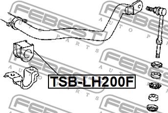 Febest TSB-LH200F - Втулка, стабілізатор autocars.com.ua