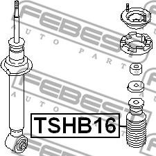 Febest TSHB16 - Отбойник, демпфер амортизатора avtokuzovplus.com.ua