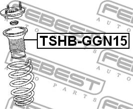 Febest TSHB-GGN15 - Пыльник амортизатора, защитный колпак avtokuzovplus.com.ua