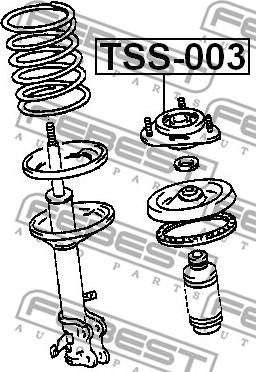 Febest TSS-003 - Опора амортизатора autocars.com.ua