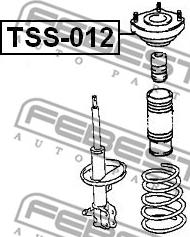 Febest TSS-012 - Опора стойки амортизатора, подушка avtokuzovplus.com.ua