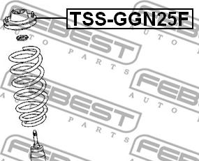 Febest TSS-GGN25F - Опора стойки амортизатора, подушка avtokuzovplus.com.ua