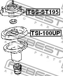 Febest TSS-ST195 - Опора стійки амортизатора, подушка autocars.com.ua