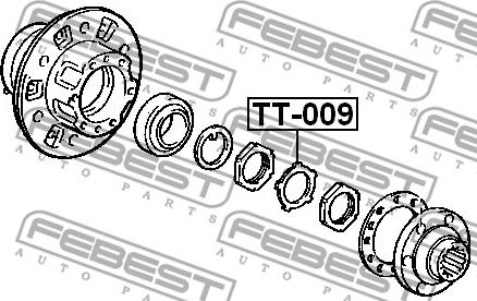 Febest TT-009 - Стопорная пластина, несущие / нап avtokuzovplus.com.ua