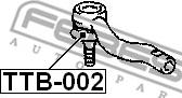 Febest TTB-002 - Ремкомплект, наконечник поперечной рулевой тяги autodnr.net