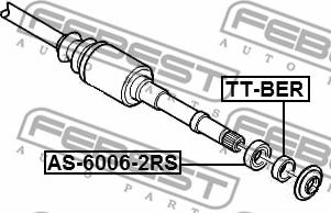 Febest TT-BER - Підшипник ступиці колеса autocars.com.ua