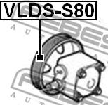 Febest VLDS-S80 - ШКИВ НАСОСА ГИДРОУСИЛИТЕЛЯ РУЛЯ VOLVO S60 I 2002-2009 FEBEST autodnr.net