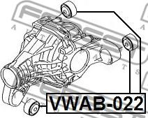 Febest VWAB-022 - Сайленблок подушки дифференциала volkswagen touareg 2003-2010 autodnr.net