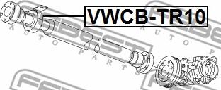 Febest VWCB-TR10 - Підвіска, карданний вал autocars.com.ua