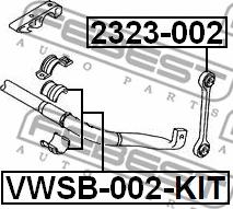 Febest VWSB-002-KIT - Втулка стабілізатора autocars.com.ua