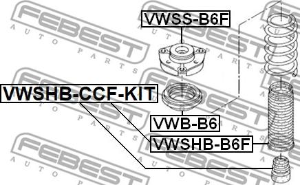 Febest VWSHB-CCF-KIT - Пылезащитный комплект, амортизатор avtokuzovplus.com.ua