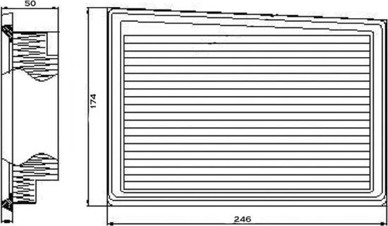 FEBI Bilstein 101665 - Повітряний фільтр autocars.com.ua