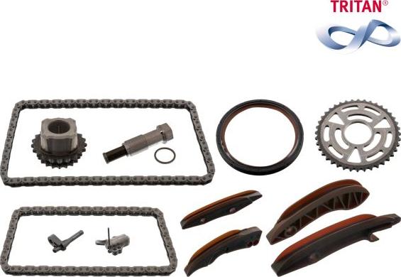 FEBI Bilstein 102040 - Комплект ланцюга приводу распредвала autocars.com.ua