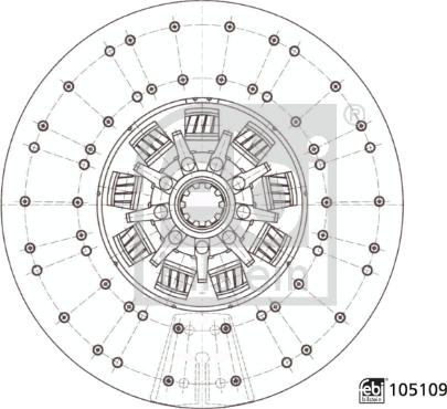 Febi Bilstein 105109 - Диск зчеплення autocars.com.ua