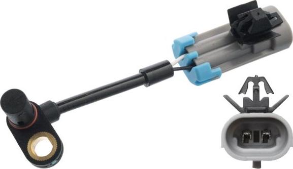 FEBI Bilstein 106652 - Датчик ABS, частота обертання колеса autocars.com.ua