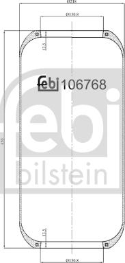 Febi Bilstein 106768 - Кожух пневматической рессоры autodnr.net