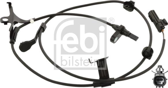 Febi Bilstein 107184 - Датчик ABS, частота обертання колеса autocars.com.ua