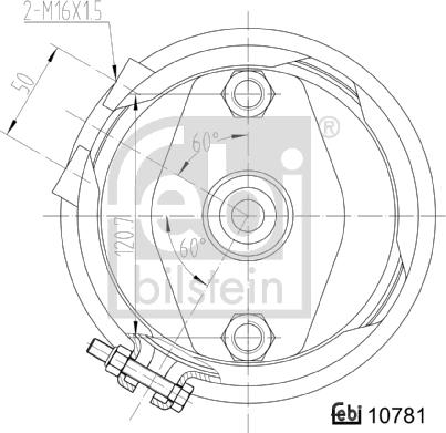 Febi Bilstein 107481 - Тормозная пневматическая камера avtokuzovplus.com.ua