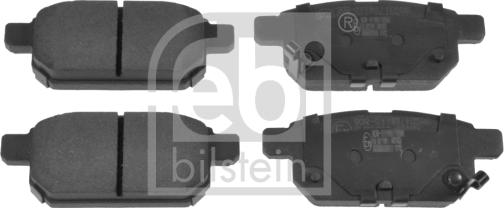 Febi Bilstein 116313 - Тормозные колодки, дисковые, комплект autodnr.net