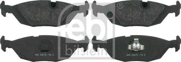Febi Bilstein 16141 - Тормозные колодки, дисковые, комплект autodnr.net