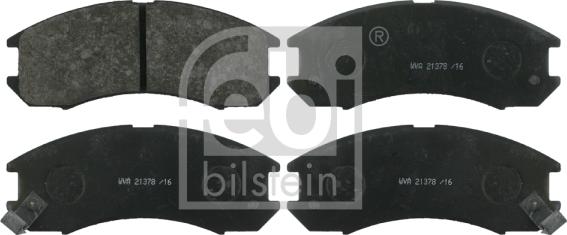 Febi Bilstein 16282 - Гальмівні колодки, дискові гальма autocars.com.ua