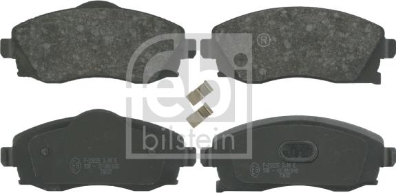 Febi Bilstein 16423 - Гальмівні колодки, дискові гальма autocars.com.ua