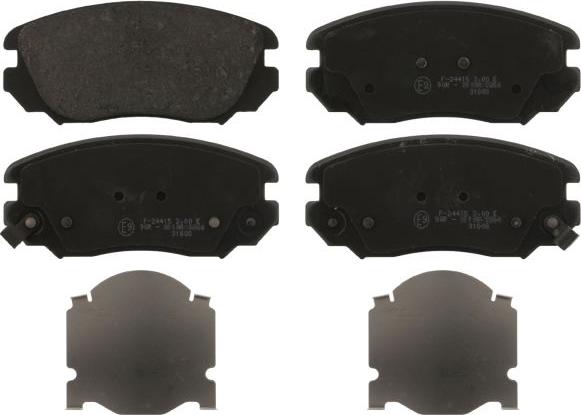 FEBI Bilstein 16895 - Гальмівні колодки, дискові гальма autocars.com.ua