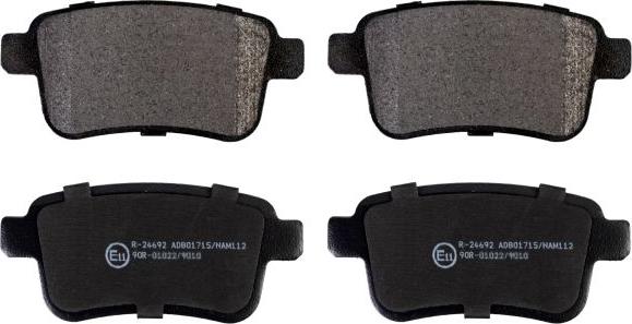 FEBI Bilstein 16897 - Гальмівні колодки, дискові гальма autocars.com.ua