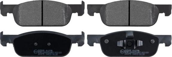 FEBI Bilstein 16975 - Гальмівні колодки, дискові гальма autocars.com.ua