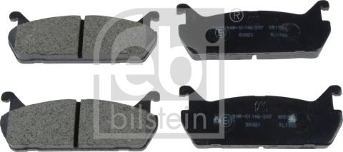 Febi Bilstein 170269 - Тормозные колодки, дисковые, комплект avtokuzovplus.com.ua