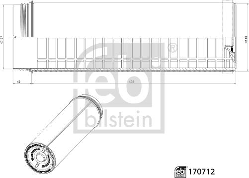 Febi Bilstein 170712 - Воздушный фильтр autodnr.net