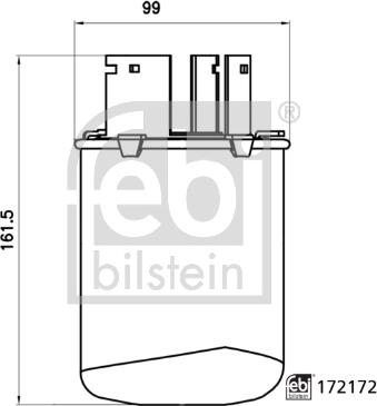 Febi Bilstein 172172 - Топливный фильтр avtokuzovplus.com.ua