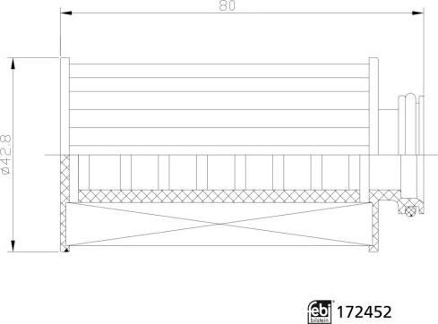 FEBI Bilstein 172452 - Карбамідний фільтр autocars.com.ua