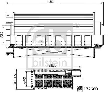 Febi Bilstein 172660 - Комплект фільтра паливного autocars.com.ua