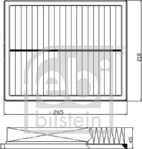 Febi Bilstein 172767 - Повітряний фільтр autocars.com.ua