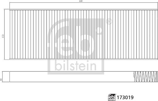 Febi Bilstein 173019 - Фильтр воздуха в салоне avtokuzovplus.com.ua