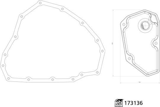 FEBI Bilstein 173136 - Гідрофільтри, автоматична коробка передач autocars.com.ua