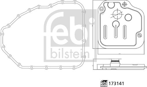 Febi Bilstein 173141 - Гідрофільтри, автоматична коробка передач autocars.com.ua