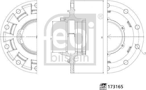 FEBI Bilstein 173165 - Маточина колеса autocars.com.ua