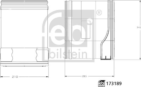 FEBI Bilstein 173189 - Повітряний фільтр autocars.com.ua